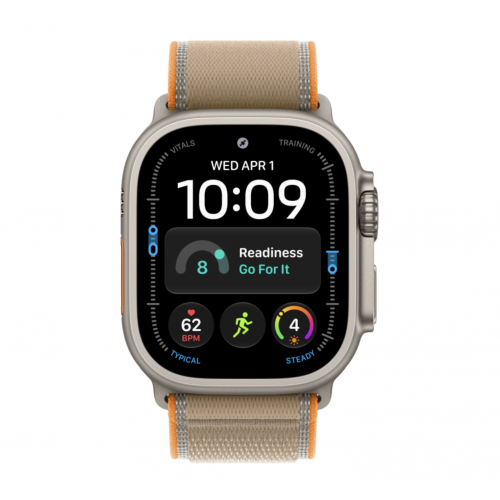 Apple Watch Ultra 4 GPS+Cellular, 49 мм, Natural Titanium, Trail Loop (Sand)